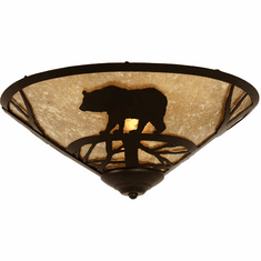 Minimo Hexagon Metalfrosted Glass Led Flush Mount