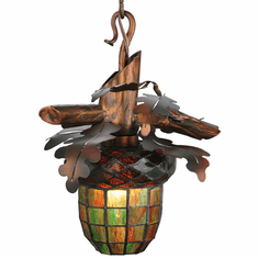 Meyda Custom 114331 Oak Mountain Acorn Branch Mini Pendant