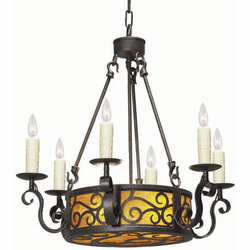Meyda Custom 115166 Delano Traditional Mini Ceiling Chandelier