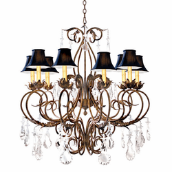 Meyda Custom 115585 Felicia Traditional Crystal Chandelier Light