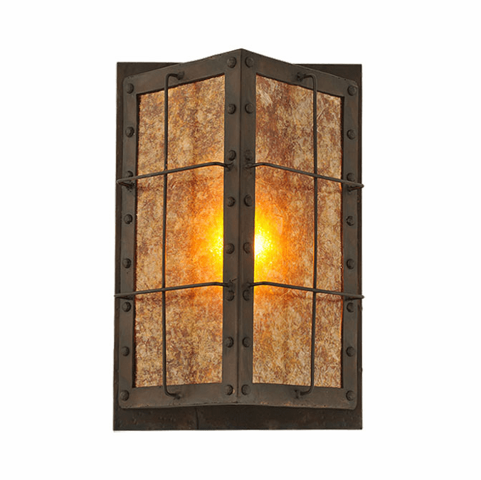 Meyda Custom 116265 Vostok Traditional Wrought Iron Wall Sconce Lighting
