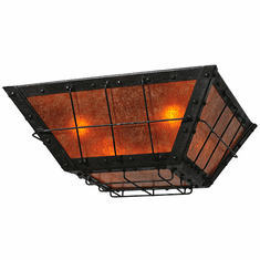 Meyda Custom 116268 Vostok Traditional Wrought Iron Ceiling Lighting Fixture