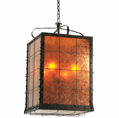 Meyda Custom 116270 Vostok Traditional Wrought Iron Pendant Lamp