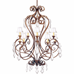 Meyda Custom 118198 Josephine Traditional Crystal Ceiling Chandelier