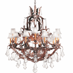 Meyda Custom 120330 French Baroque Traditional Crystal Ceiling Chandelier