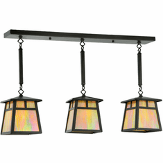 Meyda Custom 130462 Seneca Craftsman Timeless Bronze Multi Hanging Pendant Light