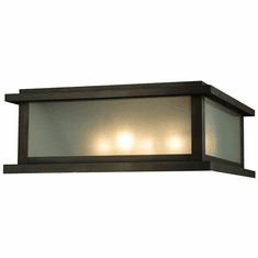 Meyda Custom 130949 Mission Craftsman Brown Exterior Pier Mount