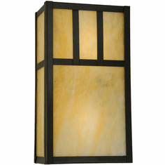 Meyda Custom 137475 Hyde Park Craftsman Craftsman Brown Wall Light Sconce