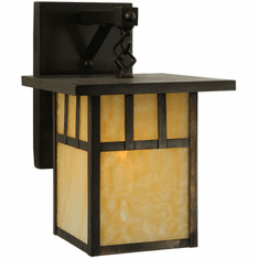 Meyda Custom 137575 Hyde Park Mission Craftsman Brown Wall Lighting