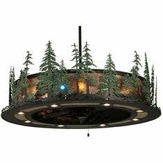 Meyda Custom 138252 Tall Pines 91.5" Tall Ceiling Lighting Fixture
