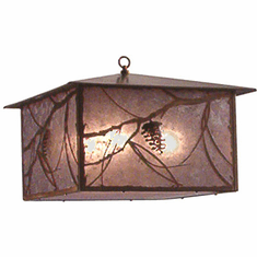 Meyda Custom 14116 Whispering Pines Rustic Antique Copper Drop Ceiling Lighting