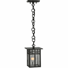 Meyda Custom 143620 Mission Traditional Craftsman Brown Mini Hanging Light