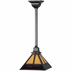 Meyda Custom 144132 T Mission Craftsman Brown Pendant Lamp