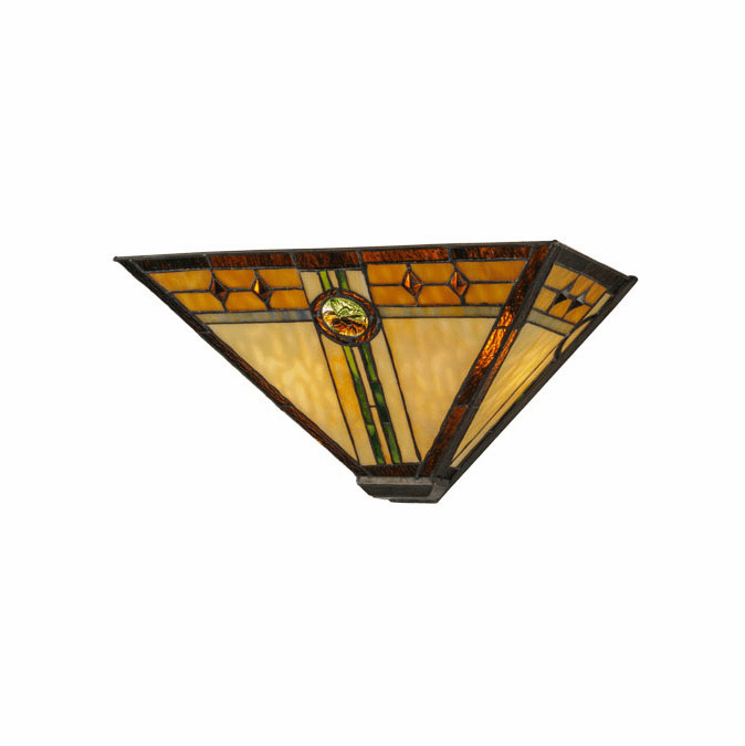 Meyda Lighting 146985 Carlsbad Mission Tiffany Wall Lamp