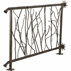Meyda Custom 147380 Follaje Country Antique Copper Fireplace Screen