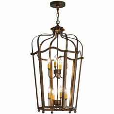 Meyda Custom 149735 Citadel Traditional Antique Copper Entryway Light Fixture