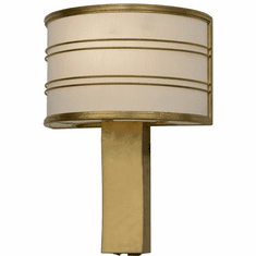 Meyda Custom 152098 Cilindro Touro Contemporary Gold Leaf Wall Sconce