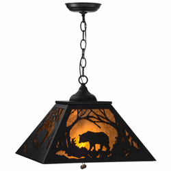 Meyda Custom 15726 Bear at Dawn Rustic Drop Lighting
