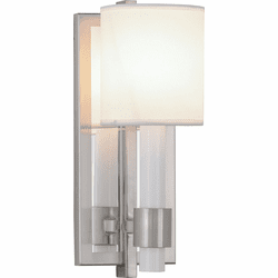 Meyda Lighting 158955 Alberta Modern Satin Nickel Sconce Lighting