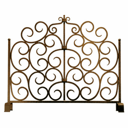Meyda Custom 162751 Scroll Tempest Traditional Fireplace Screen