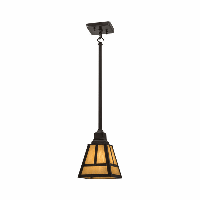Meyda Custom 165699 T Mission Craftsman Mini Hanging Lamp