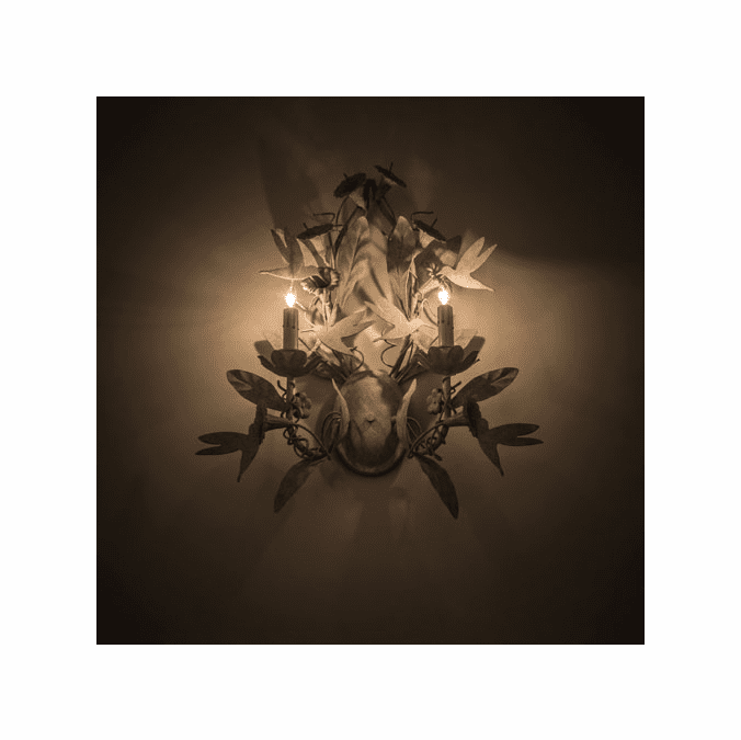 Meyda Custom 167975 Le Printemps Modern Tuscan Ivory Sconce Lighting