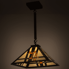 Meyda Custom 169999 Prairie Wheat Tiffany Mahogany Bronze 19" Lighting Pendant