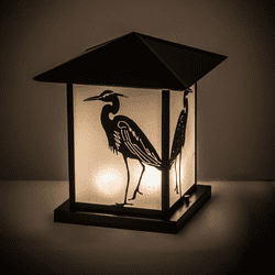 Meyda Custom 171295 Seneca Rustic Oil Rubbed Bronze Halogen Outdoor Pier Mount