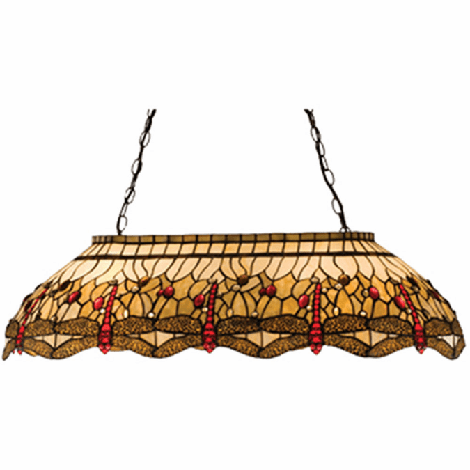 Meyda Lighting 17508 Tiffany Hanginghead Dragonfly Tiffany Kitchen Island Light