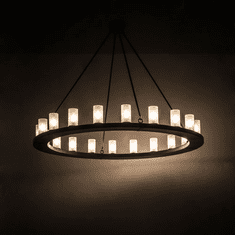 Meyda Custom 178075 Loxley Modern Timeless Bronze Chandelier