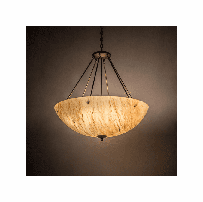 Meyda Custom 178063 Madison Contemporary China Mahogany Bronze Ceiling Light Pendant