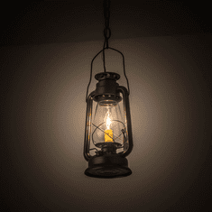 Meyda Custom 178541 Miner's Lantern Traditional Mahogany Bronze Mini Pendant Lamp