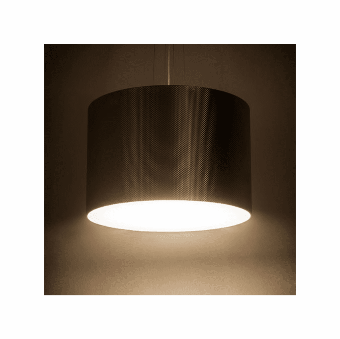 Meyda Custom 179033 Cilindro Metal-Tex Modern LED Drum Ceiling Light Pendant