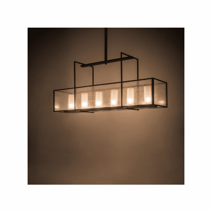Meyda Custom 179361 Nelson Modern Bronze Kitchen Island Light