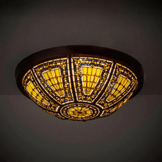 Meyda Custom 181416 Fleur-de-lis Tiffany Ceiling Light Fixture
