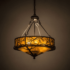 Meyda Custom 184804 Branches Country Antique Copper Drop Ceiling Light Fixture