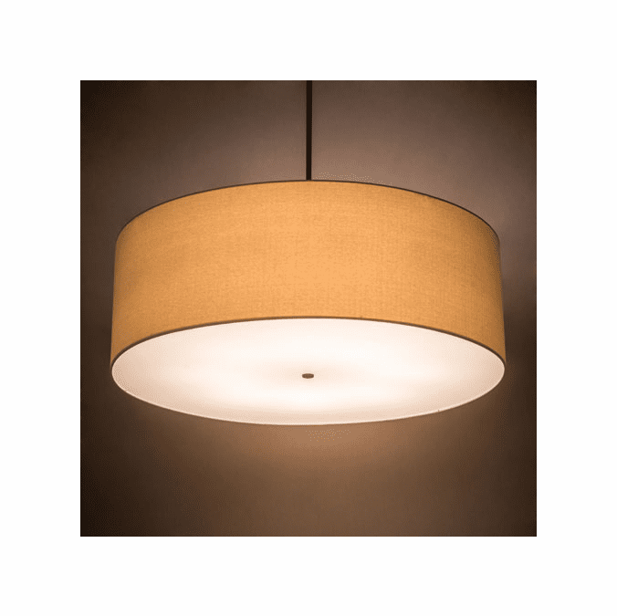 Meyda Custom 186123 Cilindro Textrene Timeless Bronze Drum Pendant Lamp