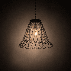 Meyda Custom 189149 Larme Contemporary Matte Clearover Steel LED Pendant Lighting Fixture