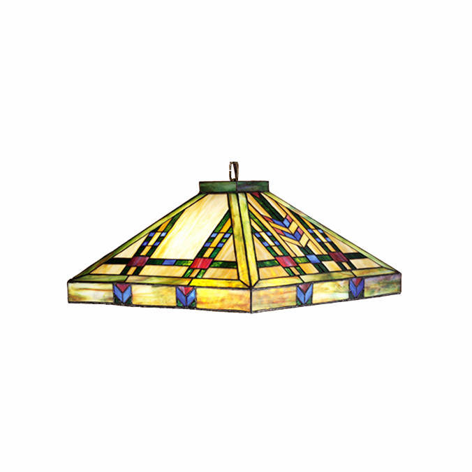 Meyda Lighting 19028 Prairie Wheat Tiffany Mahogany Bronze 17" Hanging Lamp