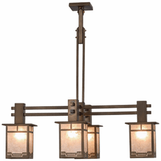 Meyda Custom 19060 Roylance Craftsman Antique Copper Chandelier Lamp