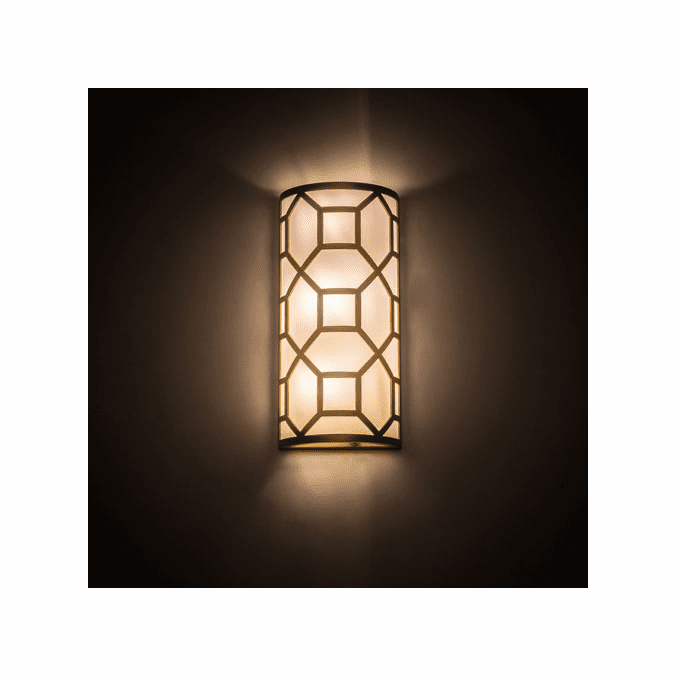 Meyda Custom 193033 Cilindro Contemporary Gold Powdercoat LED Wall Lighting Fixture