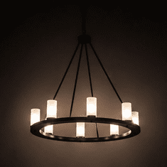 Meyda Custom 194762 Loxley Modern Timeless Bronze Chandelier Lighting