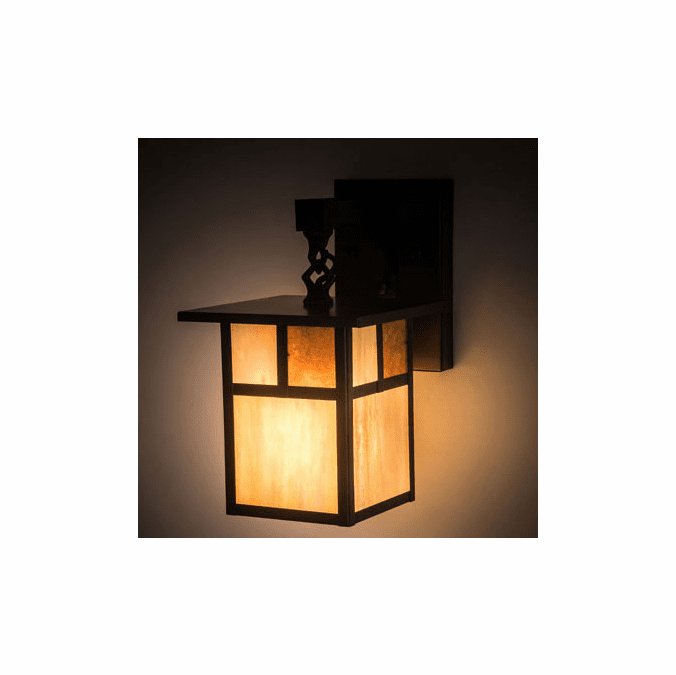 Meyda Custom 194877 Hyde Park Mission Craftsman Brown Sconce Lighting