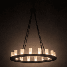 Meyda Custom 196602 Loxley Modern Oil Rubbed Bronze Chandelier Lamp