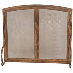 Meyda Custom 196950 Prime Vintage Copper;Copper Fireplace Screen