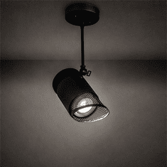 Meyda Custom 197313 Telluride Magic Contemporary Natural Iron And Solar Black LED Spot Light Indoor