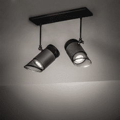 Meyda Custom 197376 Telluride Magic Contemporary Natural Iron And Solar Black LED Indoor Spot Lighting