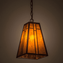 Meyda Custom 19852 Yosemite Traditional Rust Pendant Light