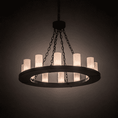 Meyda Custom 200142 Loxley Contemporary Timeless Bronze Chandelier Lighting
