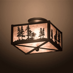 Meyda Custom 199564 Tall Pines Rustic Oil Rubbed Bronze LED